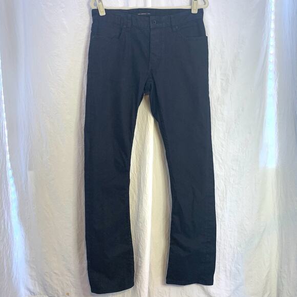 John Varvatos Jeans Mens 33 (33X33) Bowery in Black Slim Straight Fit - Picture 1 of 10